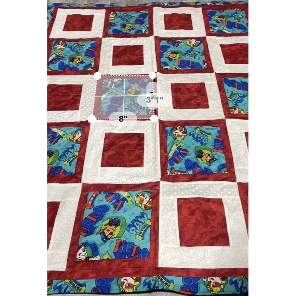 Project Linus Colorful Handmade PAL Patrol Patchwork Bed Crib Quilt‎   43